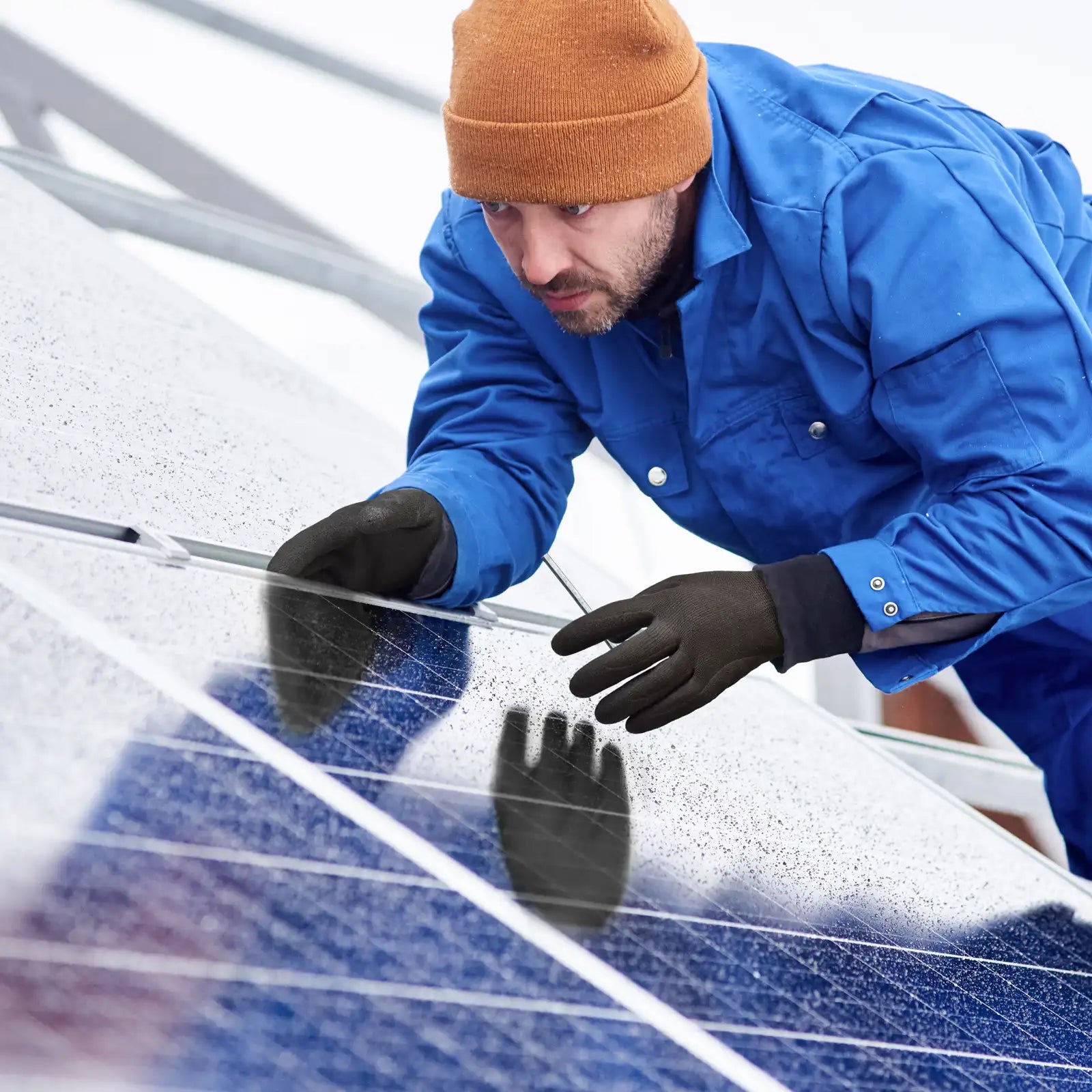 KAYGO KG12W Thermal Work Gloves for Winter – Nitrile Coated Safety Grip Gloves