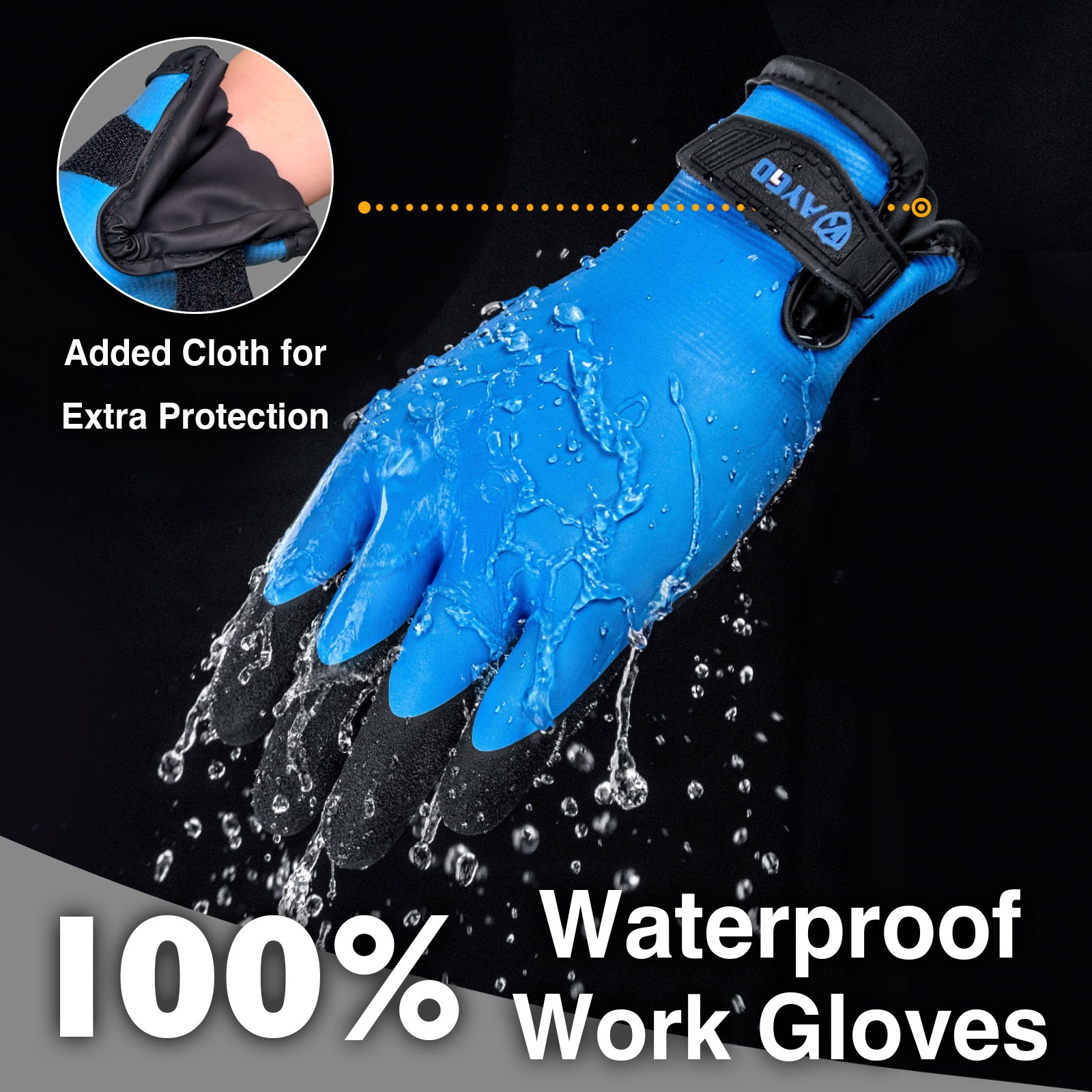 KAYGO KG145W Insulated Waterproof Winter Gloves for Freezer Work & Flexible Tasks