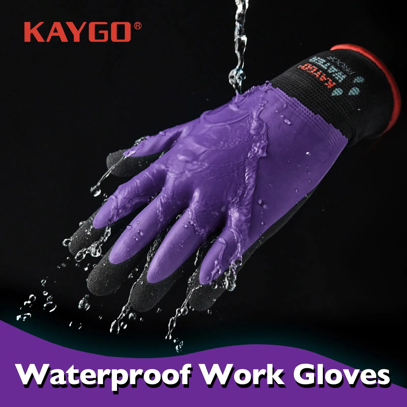 KG150 Waterproof Work Gloves with Double Rubber Coated