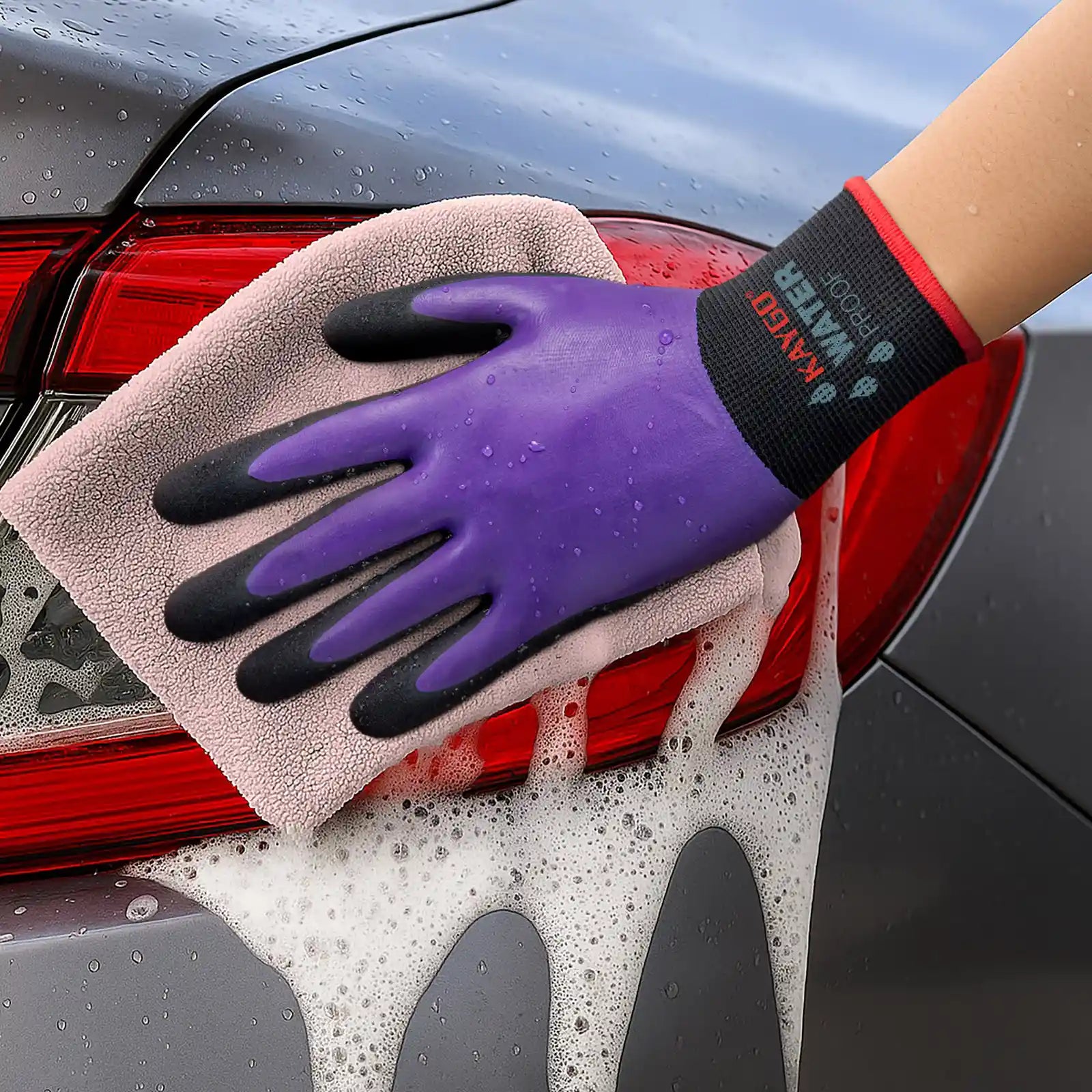KG150 Waterproof Work Gloves with Double Rubber Coated