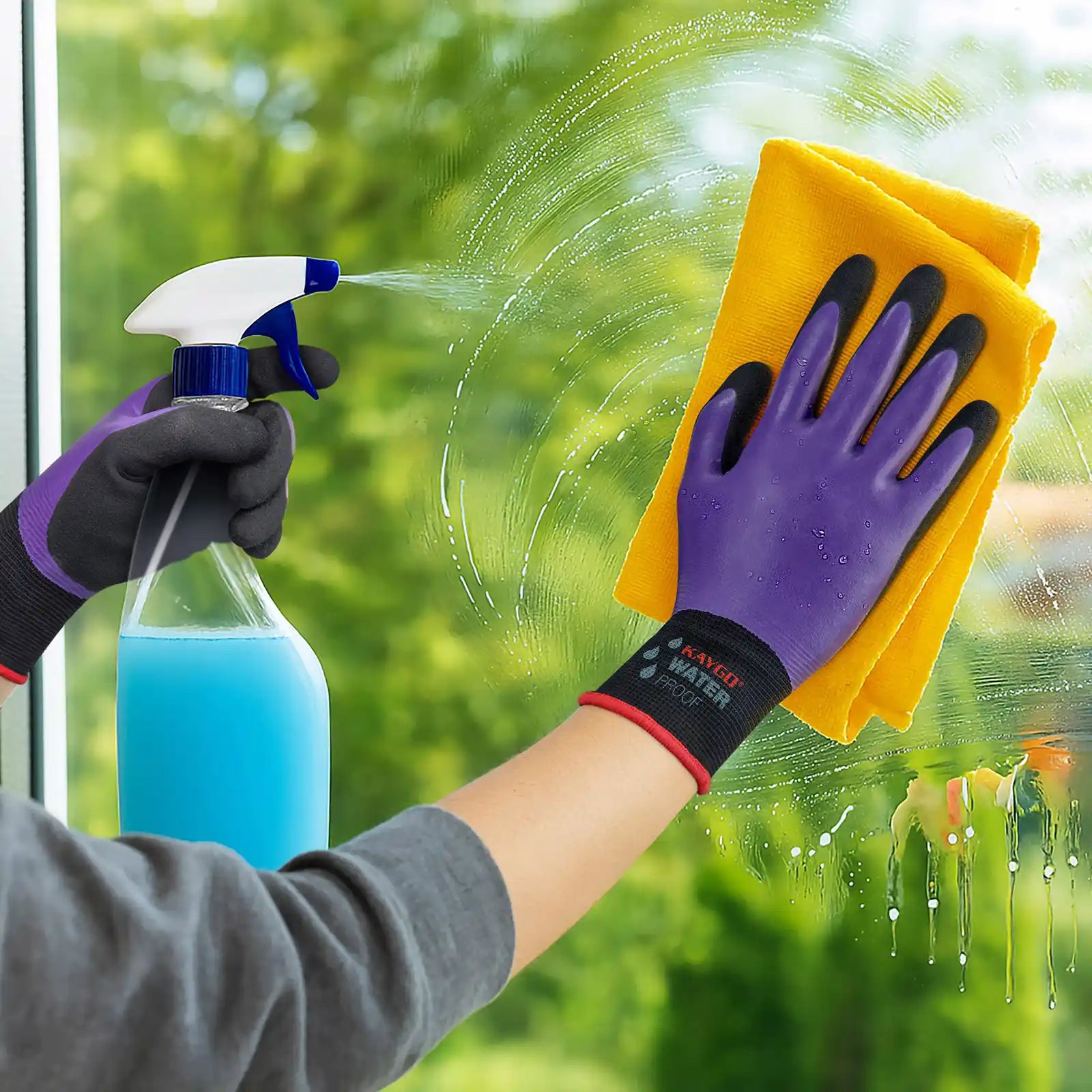 KG150 Waterproof Work Gloves with Double Rubber Coated