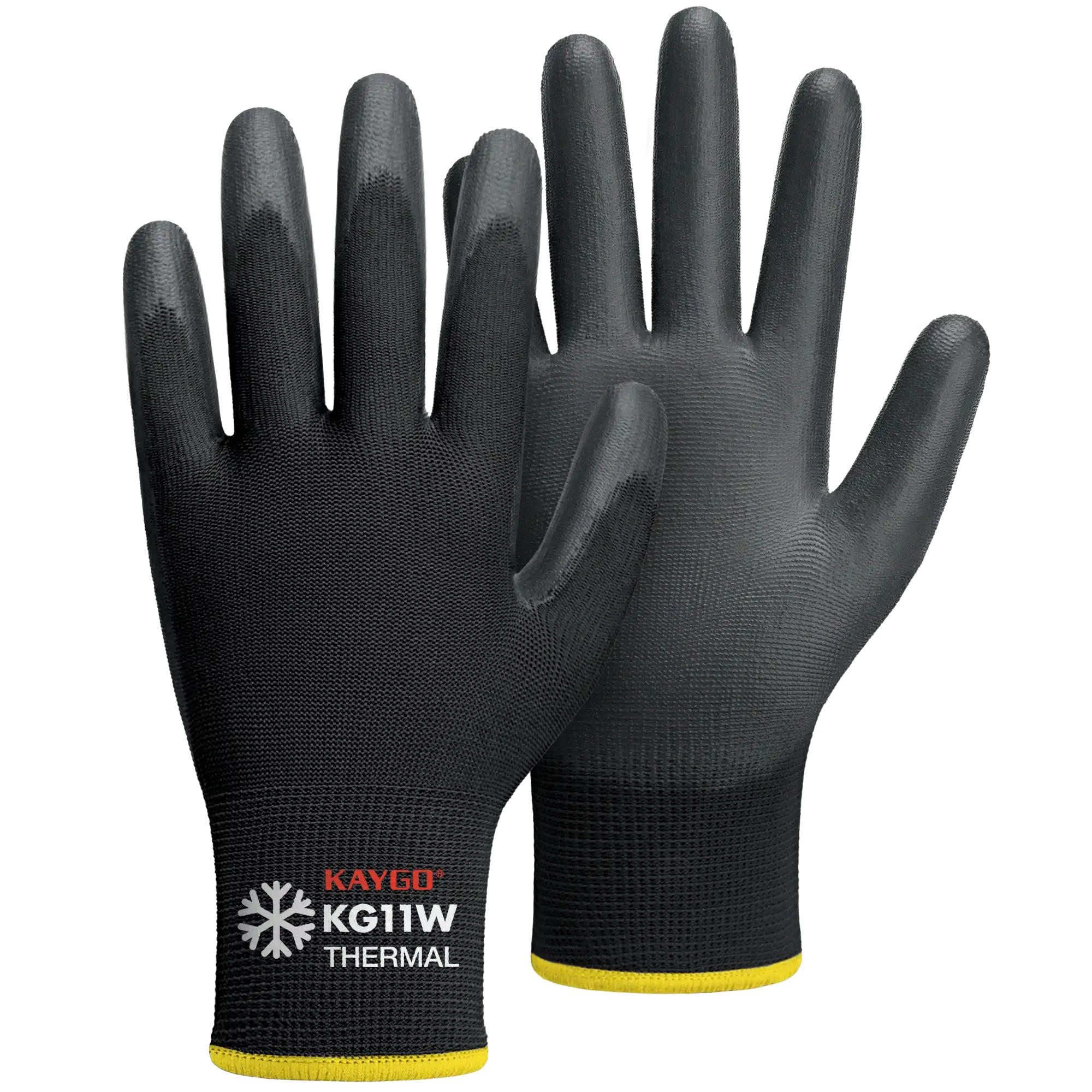 KG11W Cold Protection Work Gloves Thermal Insulated with PU Coated Smooth Grip on Palm & Fingers