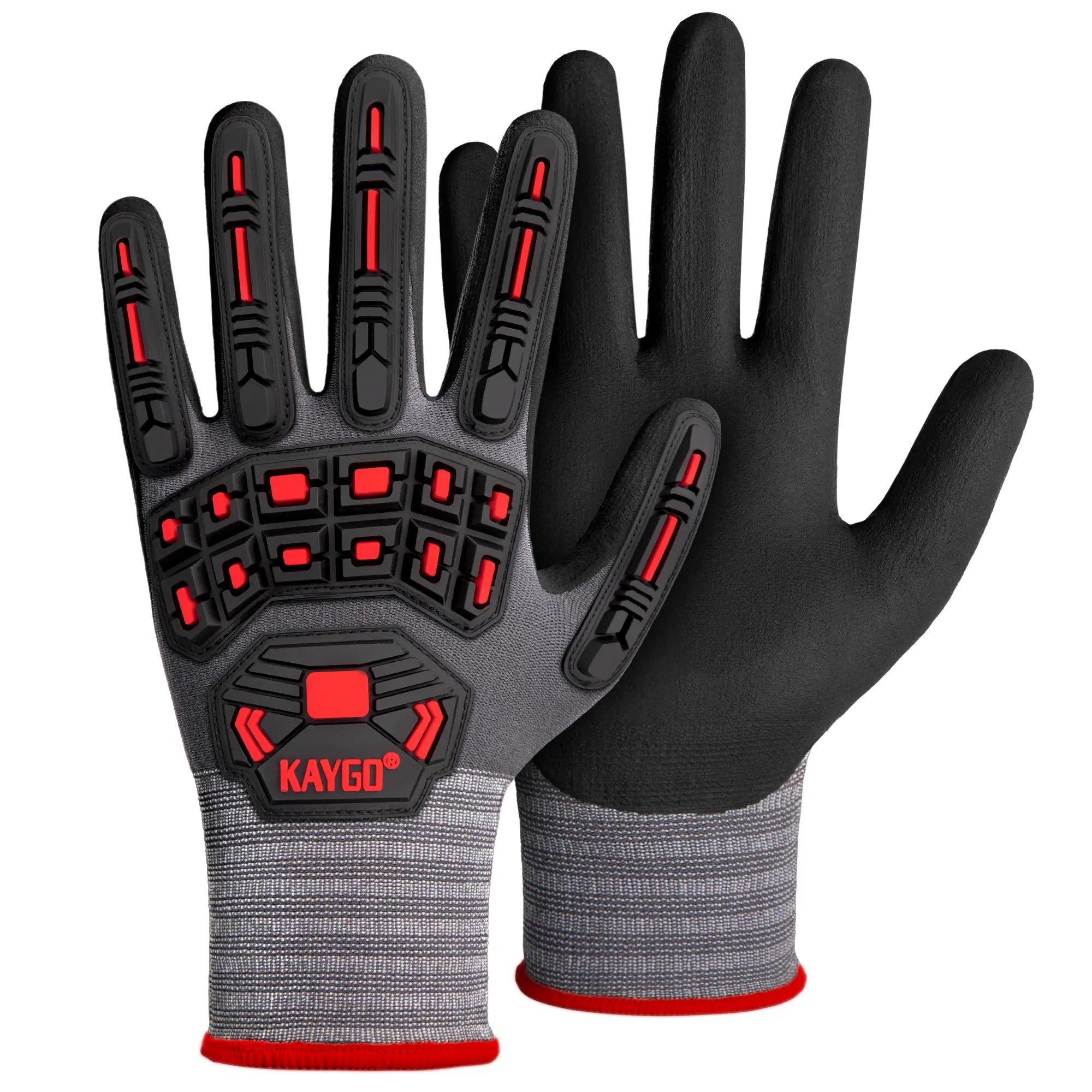 KG18N Seamless Knit Nylon Work Gloves with Microfoam Nitrile Coated on Palm and Fingers
