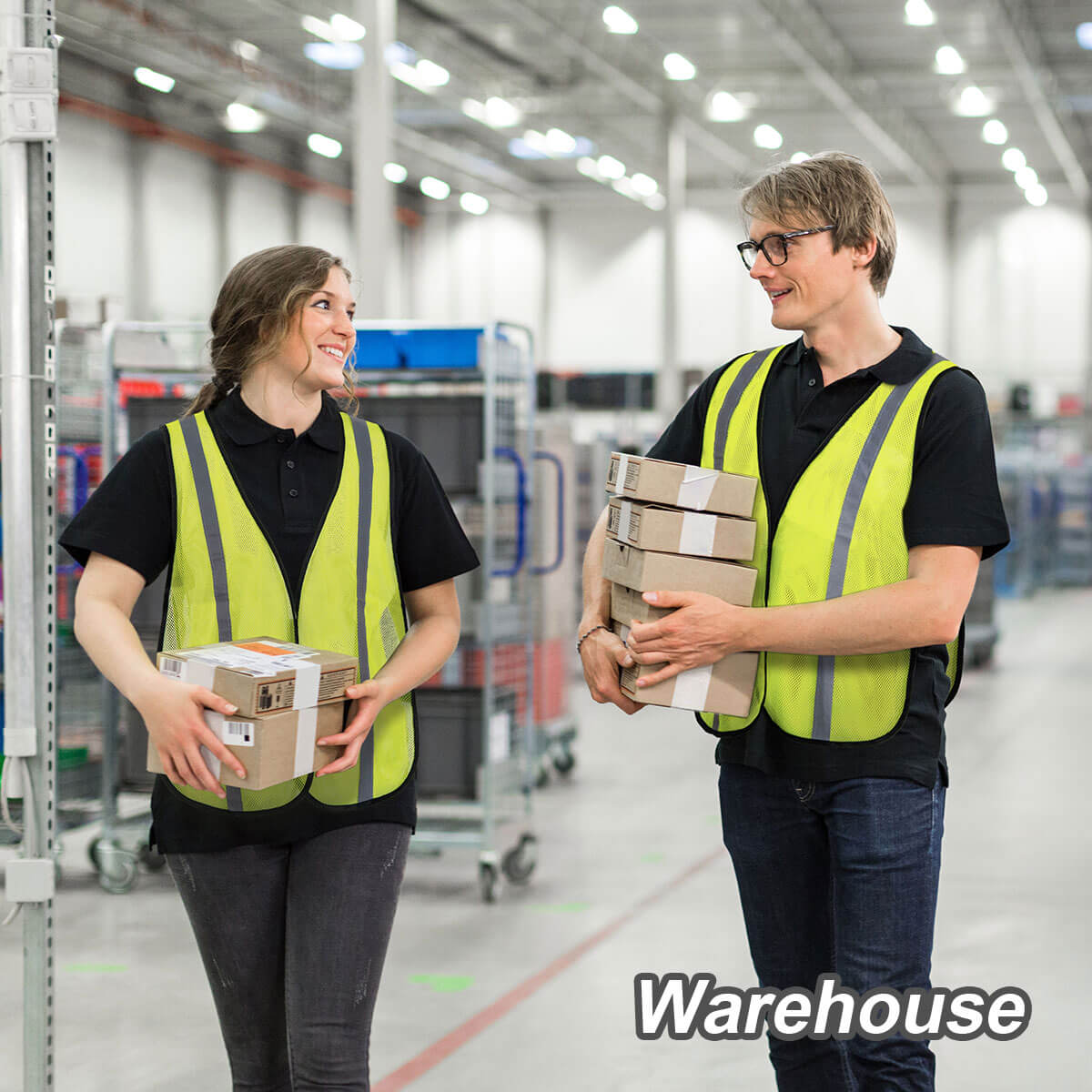 KG0008 Hi Vis Safety Vests with Reflective Tape for Men and Women