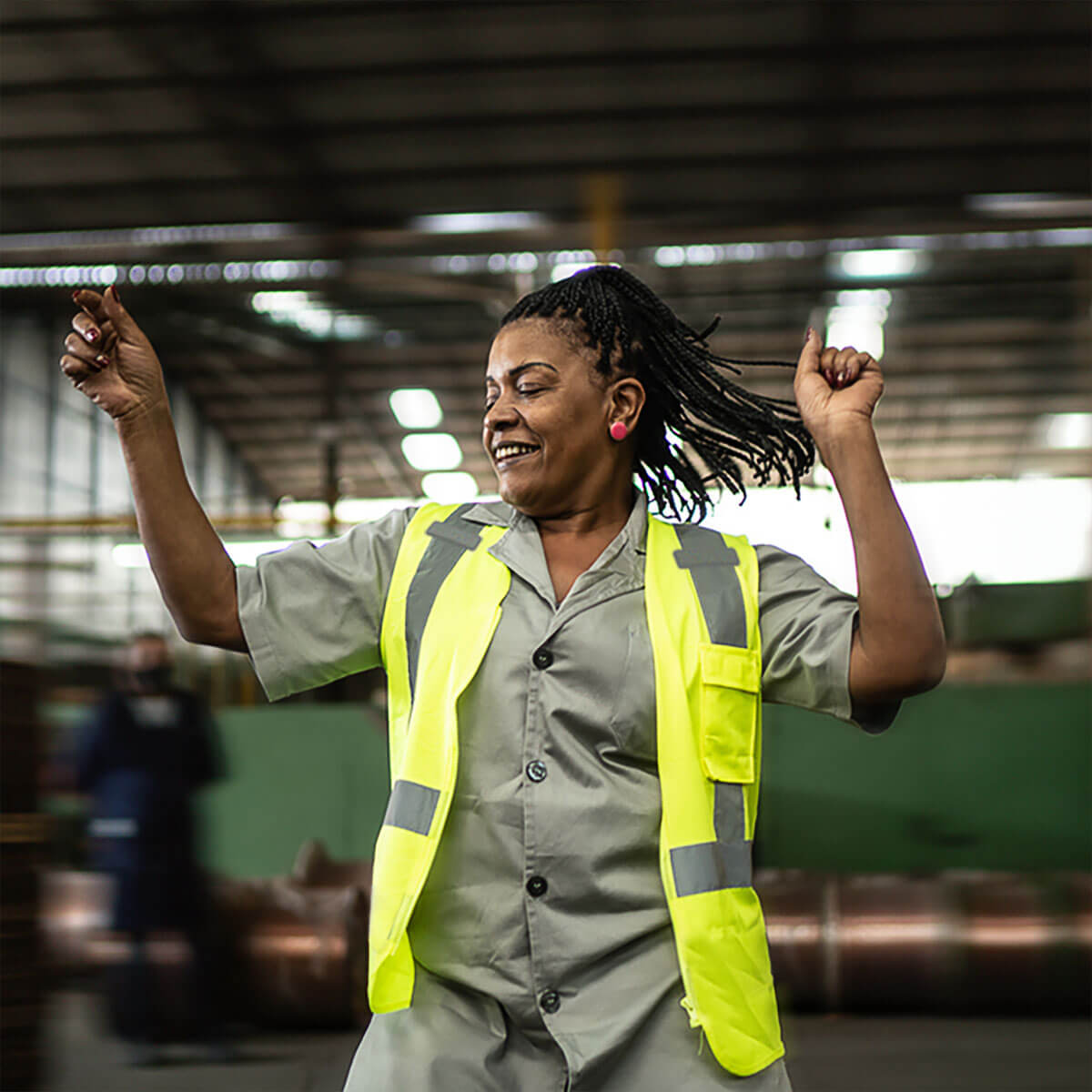 ANSI Class 2 Hi Vis Reflective Vest with Pockets and Zipper