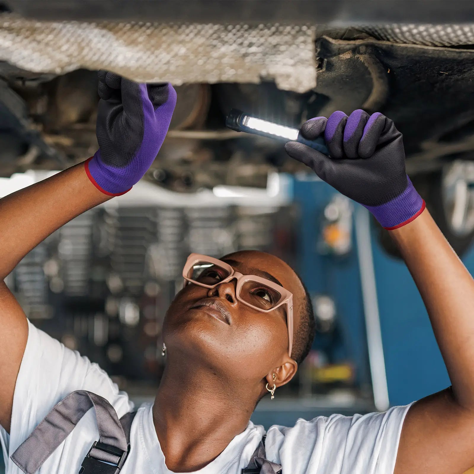 KAYGO KG11P Work Gloves for Precision Assembly, Parcel Sorting & Home Gardening — PU Coated Palm & Fingers (Touchscreen Option)