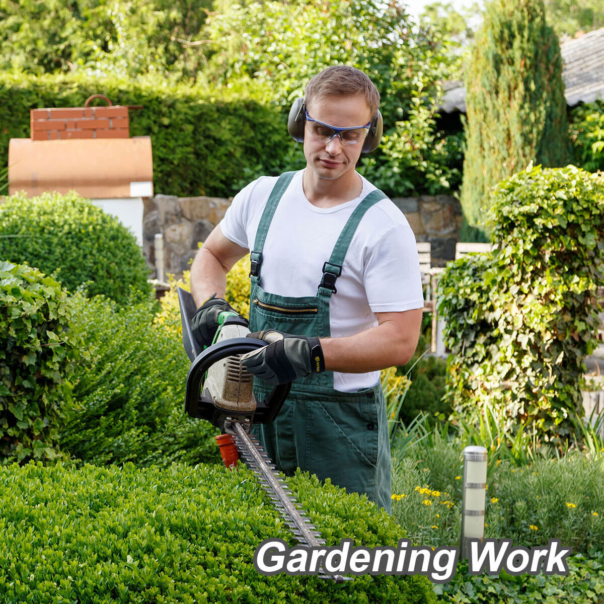 KG125 Mechanic Gloves with Reinforced Synthetic Leather on Palm TouchScreen