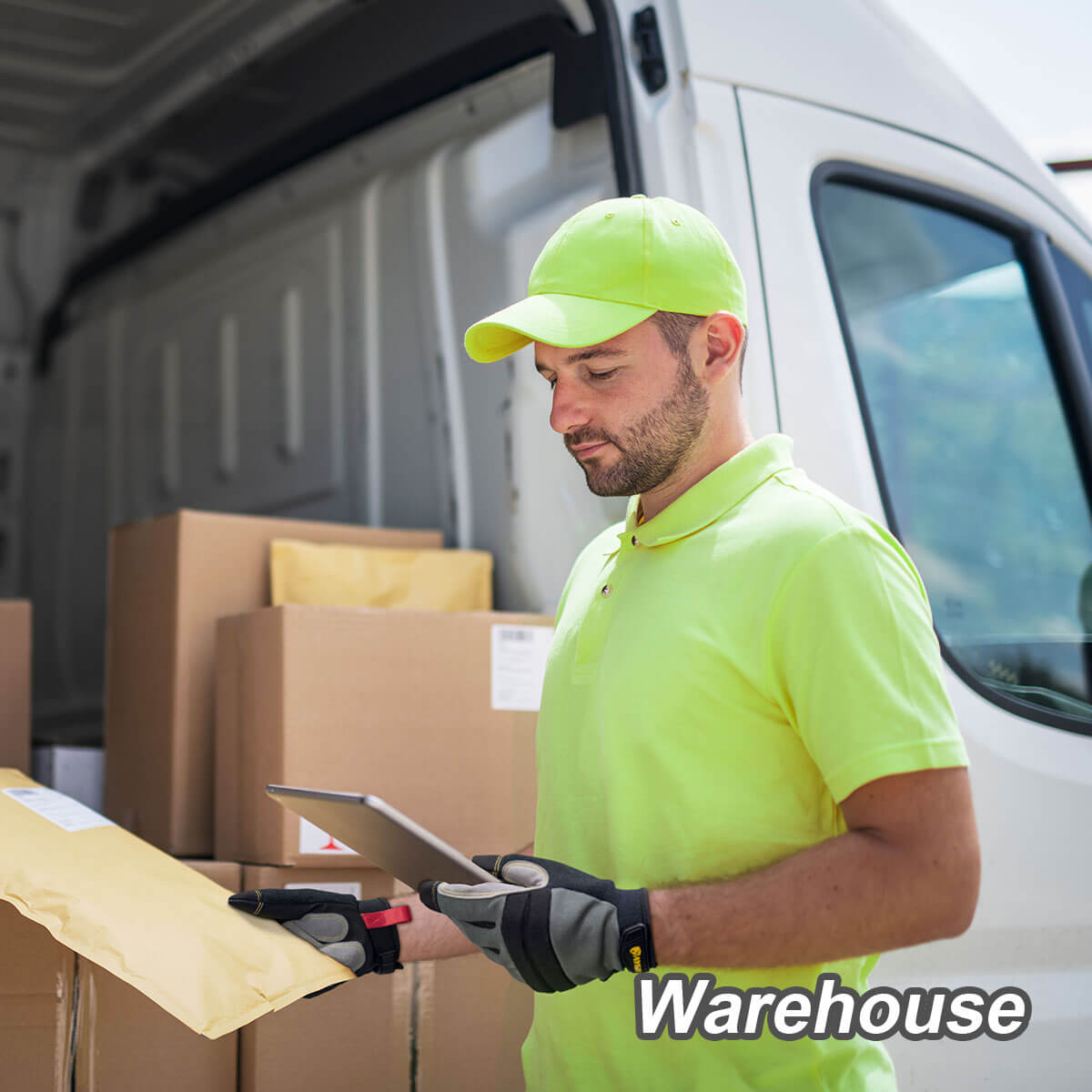 KG125 Mechanic Gloves with Reinforced Synthetic Leather on Palm TouchScreen