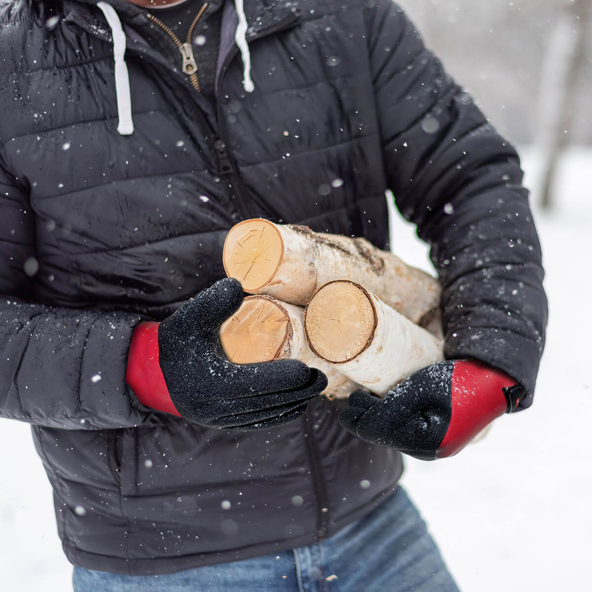 KG140 Waterproof Thermal Work Gloves with Double Dipped Latex Coated on Full Hand