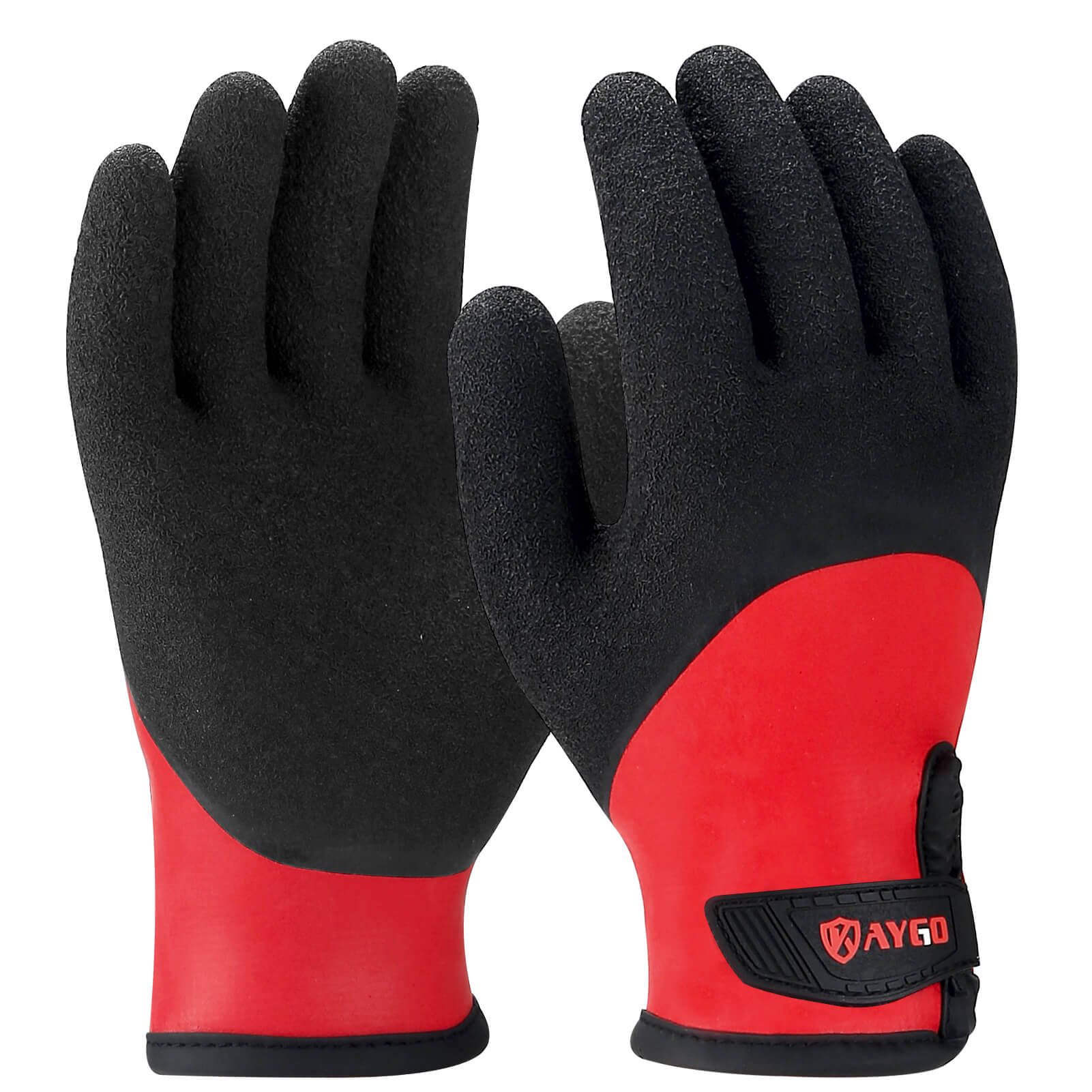 KG140 Waterproof Thermal Work Gloves with Double Dipped Latex Coated on Full Hand