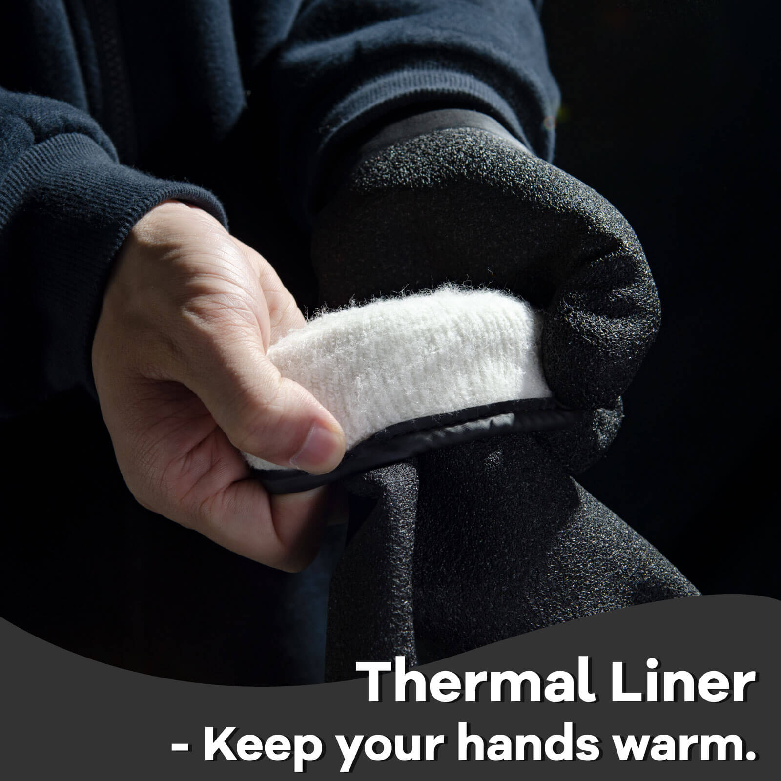 KG140 Waterproof Thermal Work Gloves with Double Dipped Latex Coated on Full Hand