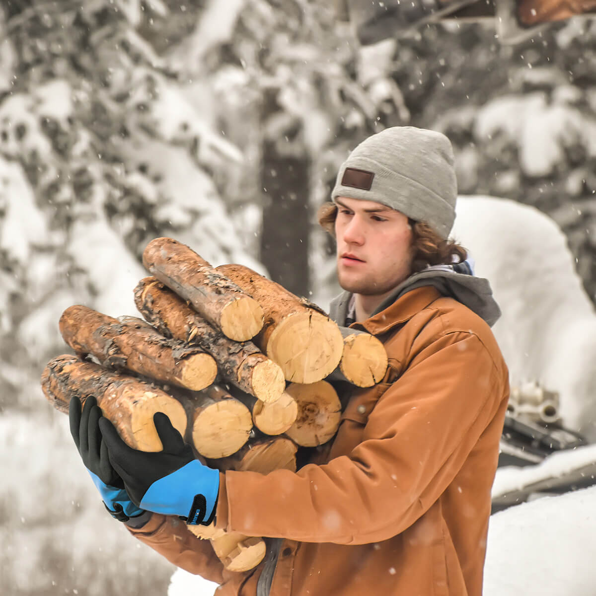 KG140 Waterproof Thermal Work Gloves with Double Dipped Latex Coated on Full Hand