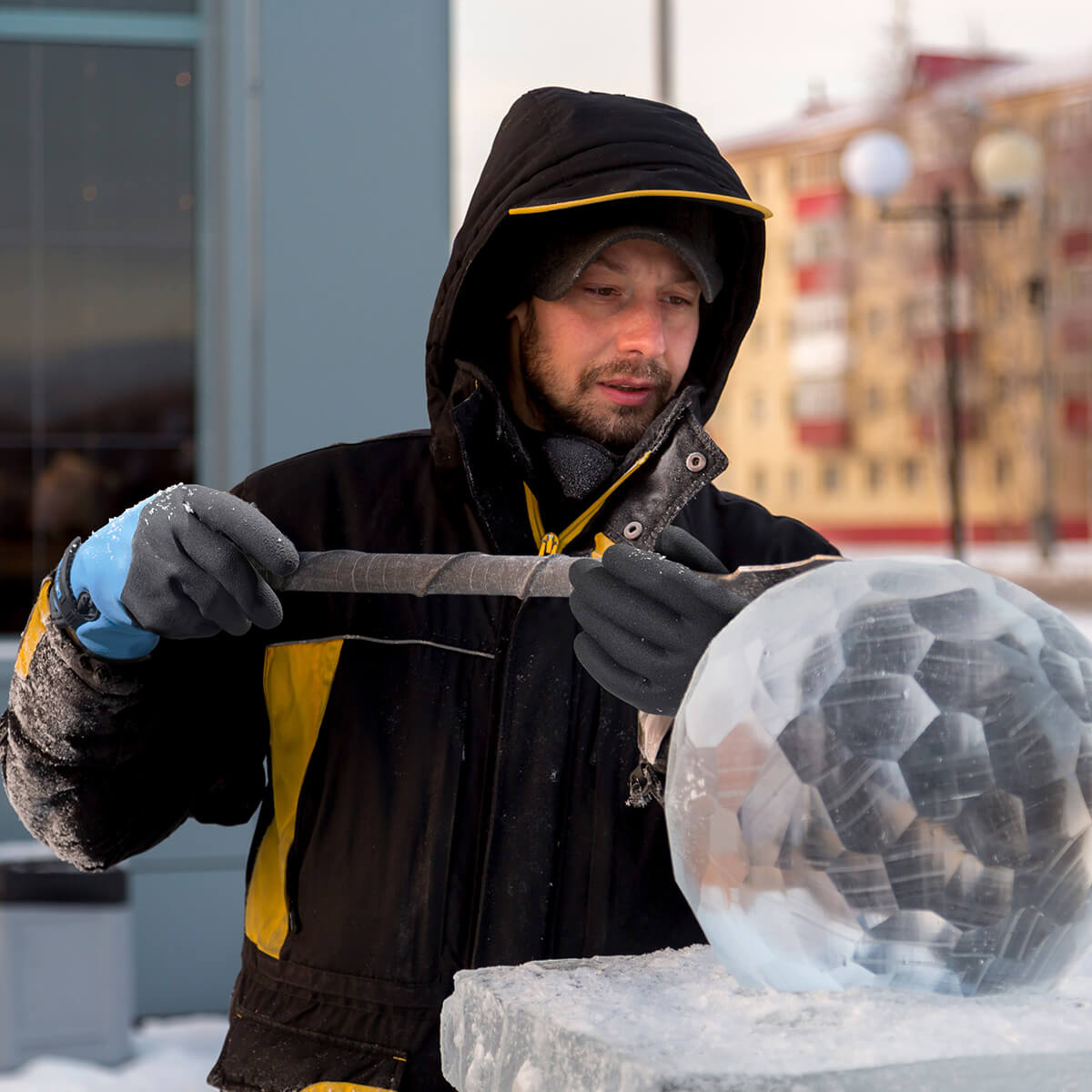 KG140 Waterproof Thermal Work Gloves with Double Dipped Latex Coated on Full Hand