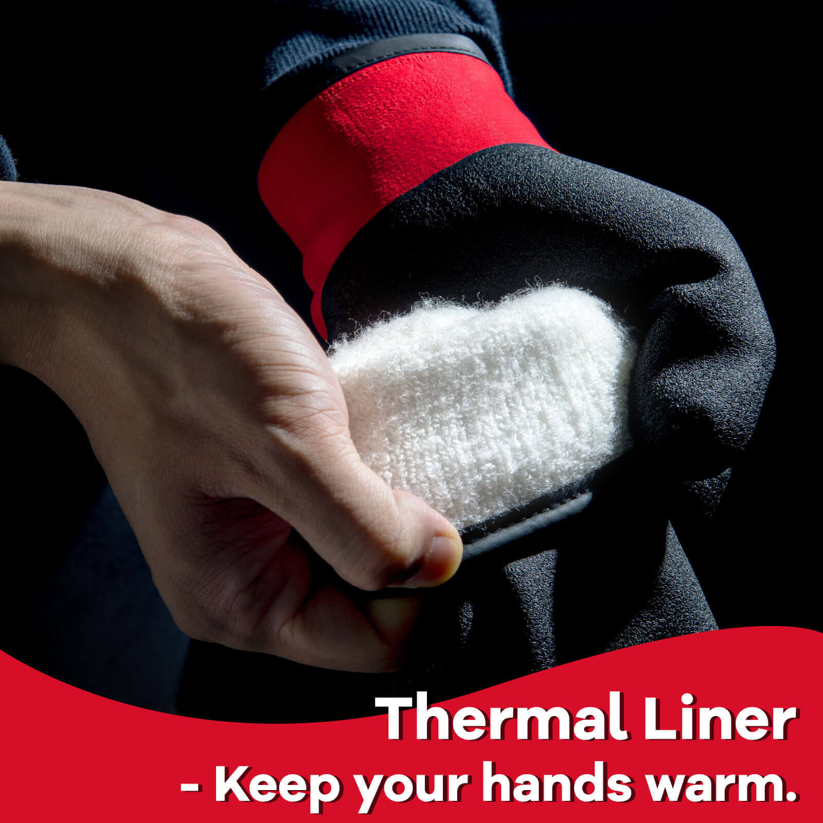 KG140 Waterproof Thermal Work Gloves with Double Dipped Latex Coated on Full Hand