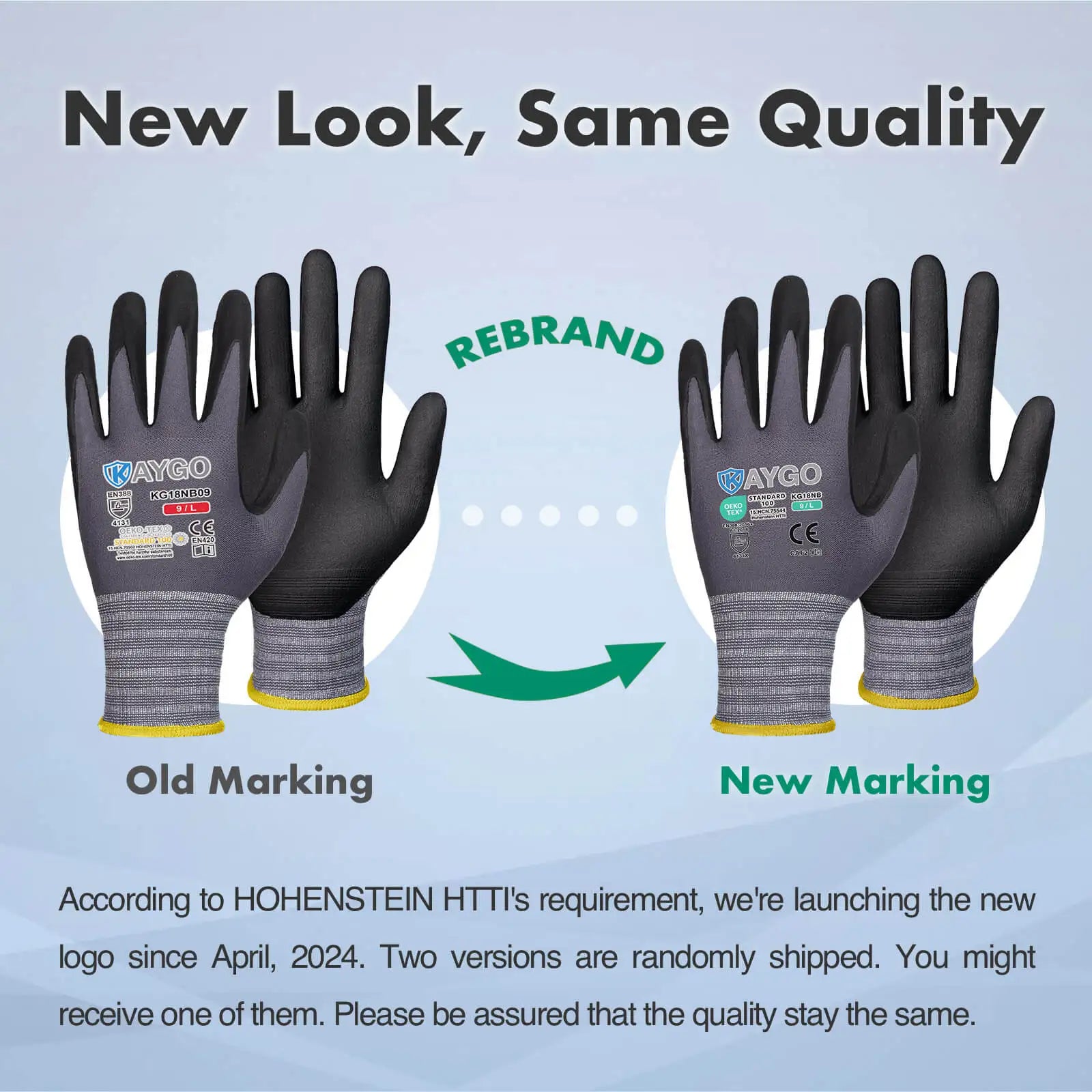 KG18N Seamless Knit Nylon Work Gloves with Microfoam Nitrile Coated on Palm and Fingers