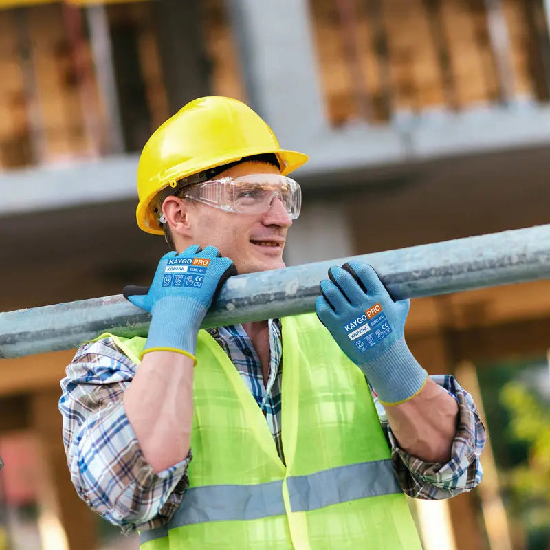 A4 Cut Resistant Gloves with Nitrile Coated MicroFoam Grip on Palm & Fingers - Touchscreen Compatible