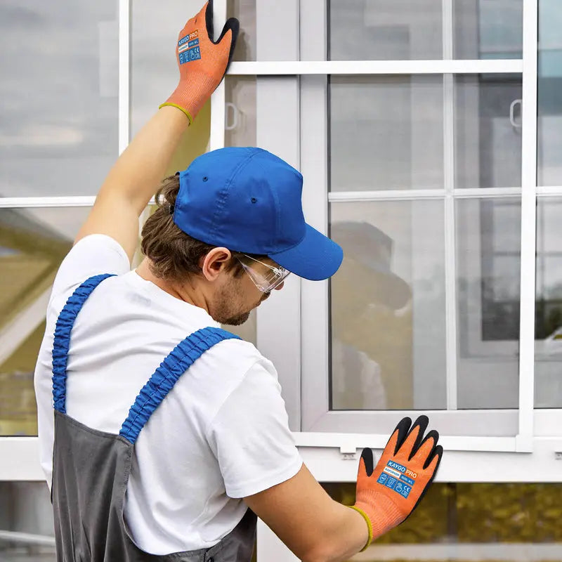 A6 Cut Resistant Gloves with Nitrile Coated MicroFoam Grip on Palm & Fingers - Touchscreen Compatible