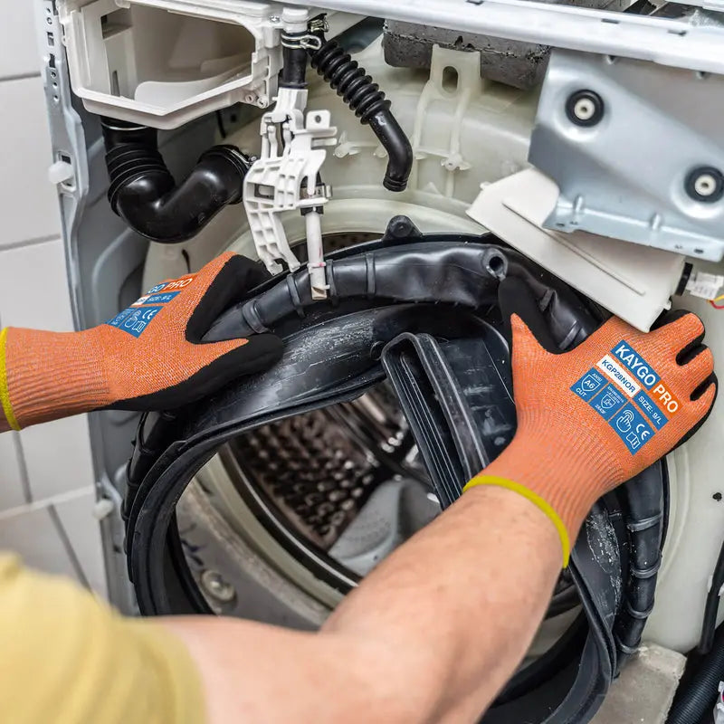 A6 Cut Resistant Gloves with Nitrile Coated MicroFoam Grip on Palm & Fingers - Touchscreen Compatible