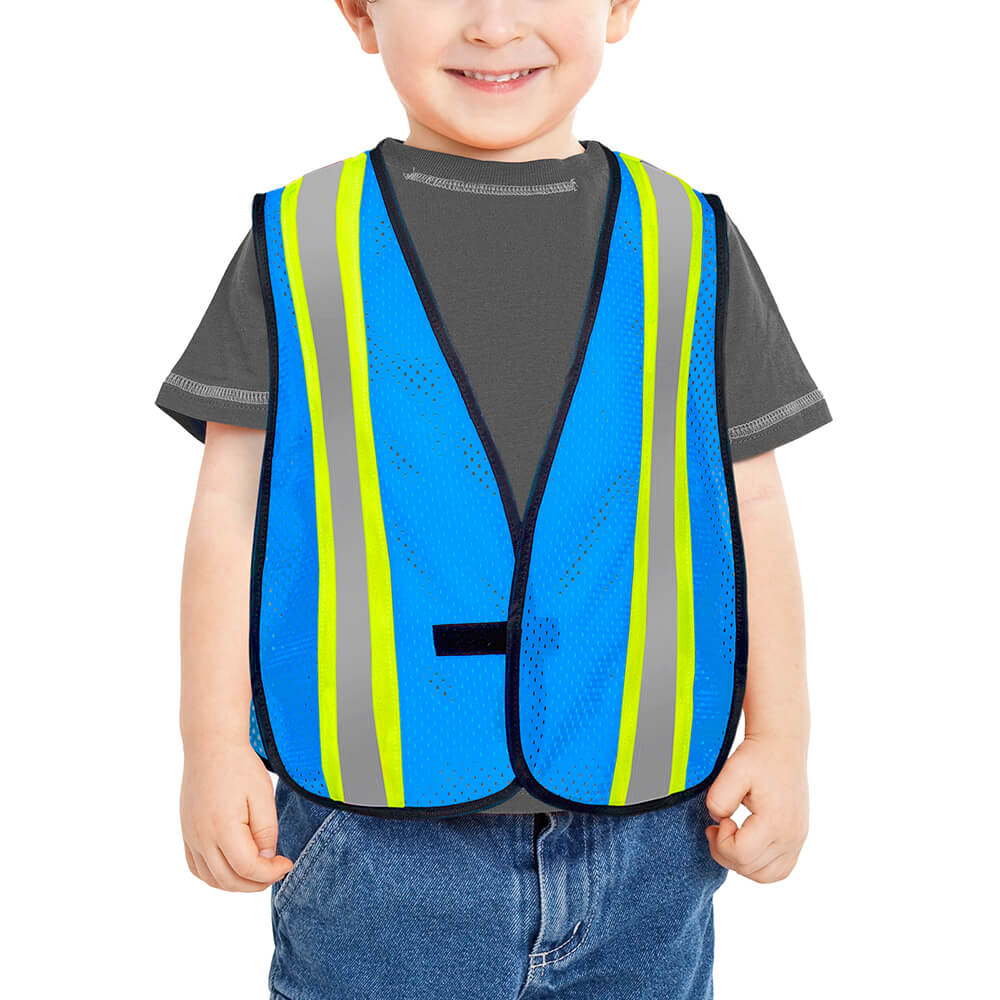 Kids Mesh Hi Vis Vest with Hook and Loop