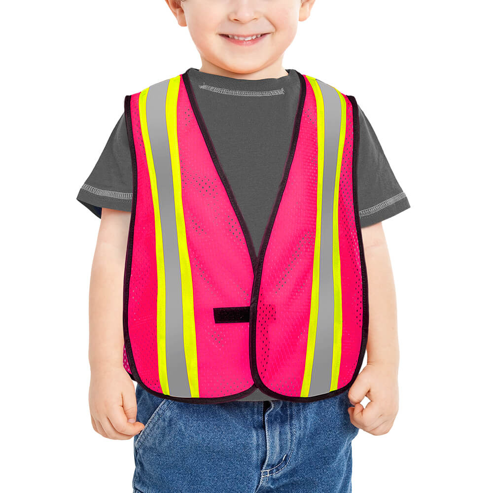 Kids Mesh Hi Vis Vest with Hook and Loop