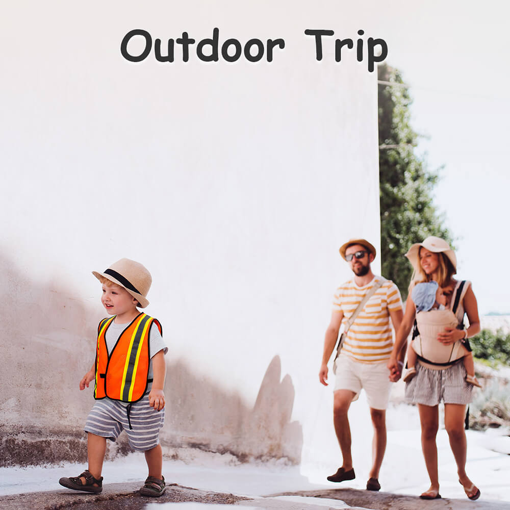 Kids Mesh Hi Vis Vest with Hook and Loop