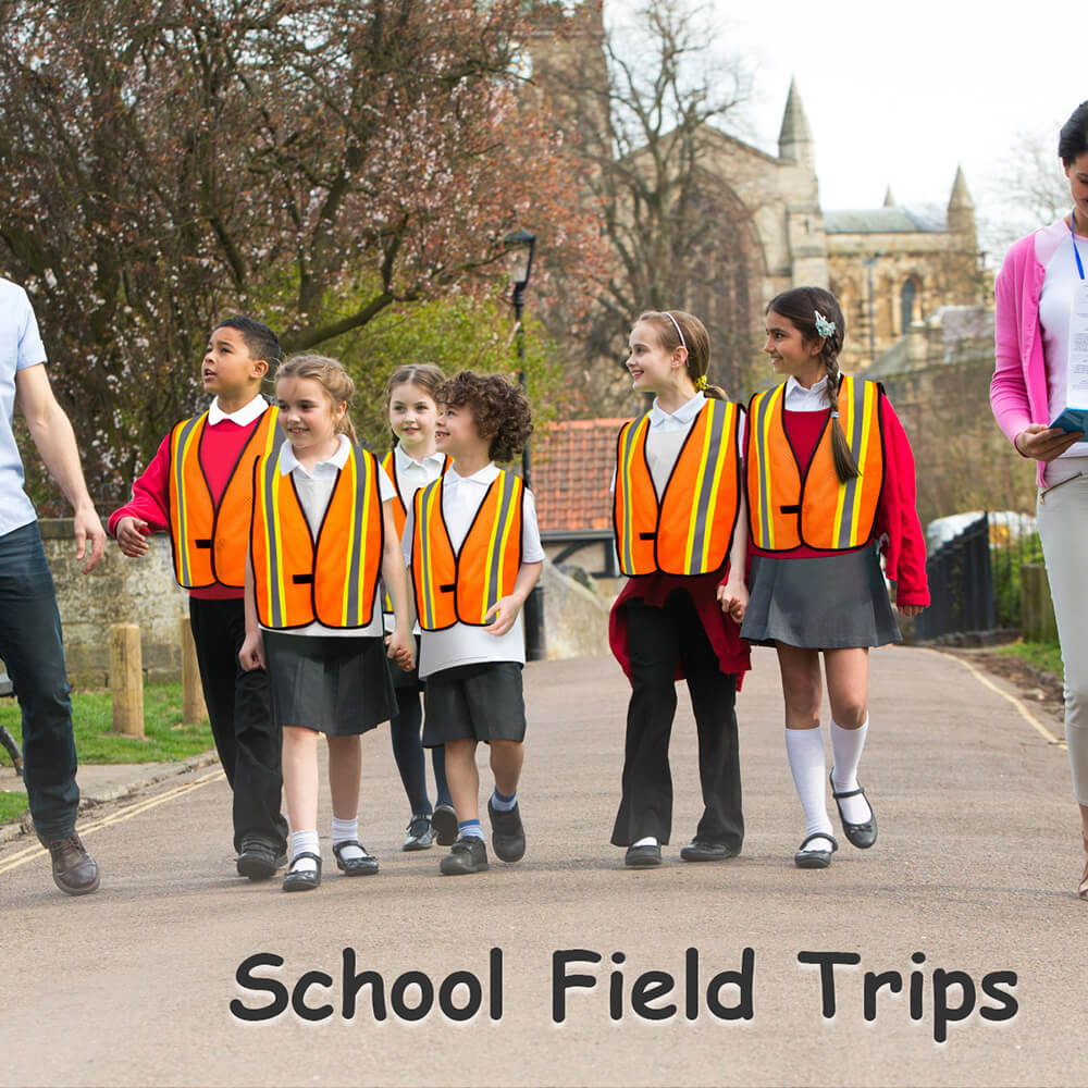 Kids Mesh Hi Vis Vest with Hook and Loop