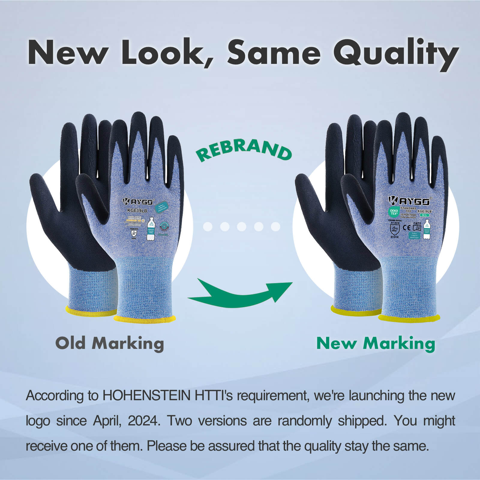 KGE19 Eco Friendly Work Gloves with Latex Coated on Palm and Fingers
