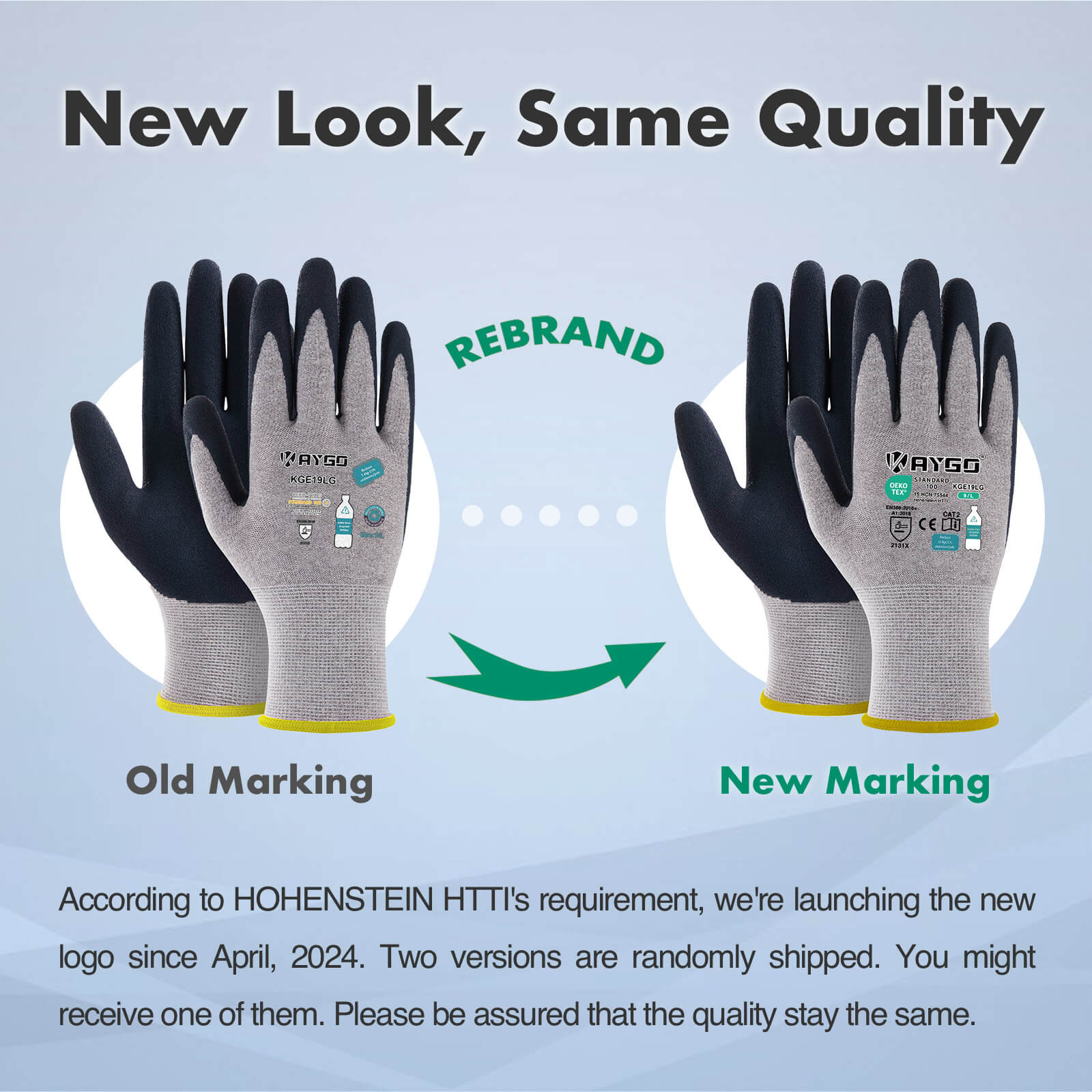 KGE19 Eco Friendly Work Gloves with Latex Coated on Palm and Fingers
