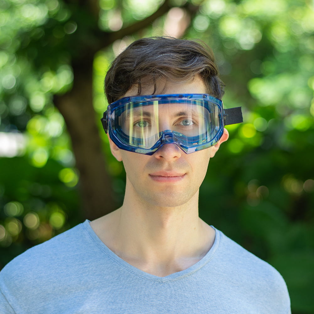 KG502 Safety Goggles with Anti-Fog Dual Lens, Indirect Ventilation, and Soft Flexible Frame for Industrial, Lab, and DIY Use