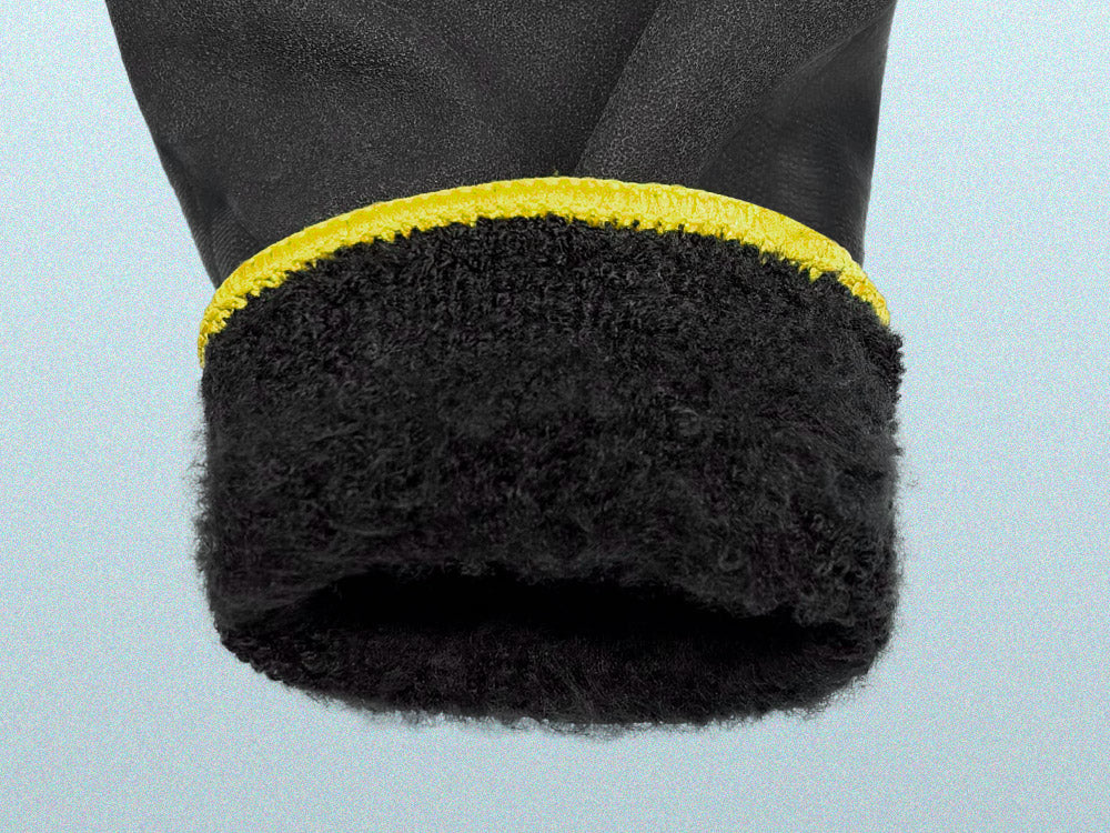 Cold Protection Work Gloves Thermal Insulated with PU Coated Smooth Grip on Palm & Fingers KG11W