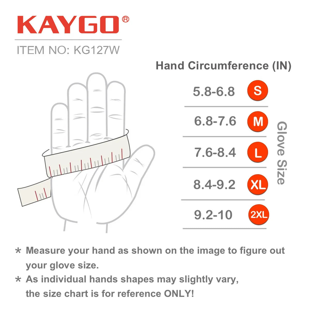 KAYGO KG127W Winter Mechanic Work Gloves – Thermal Insulated with Latex Grip and Touchscreen Compatibility, Double Lining for Cold Weather Protection