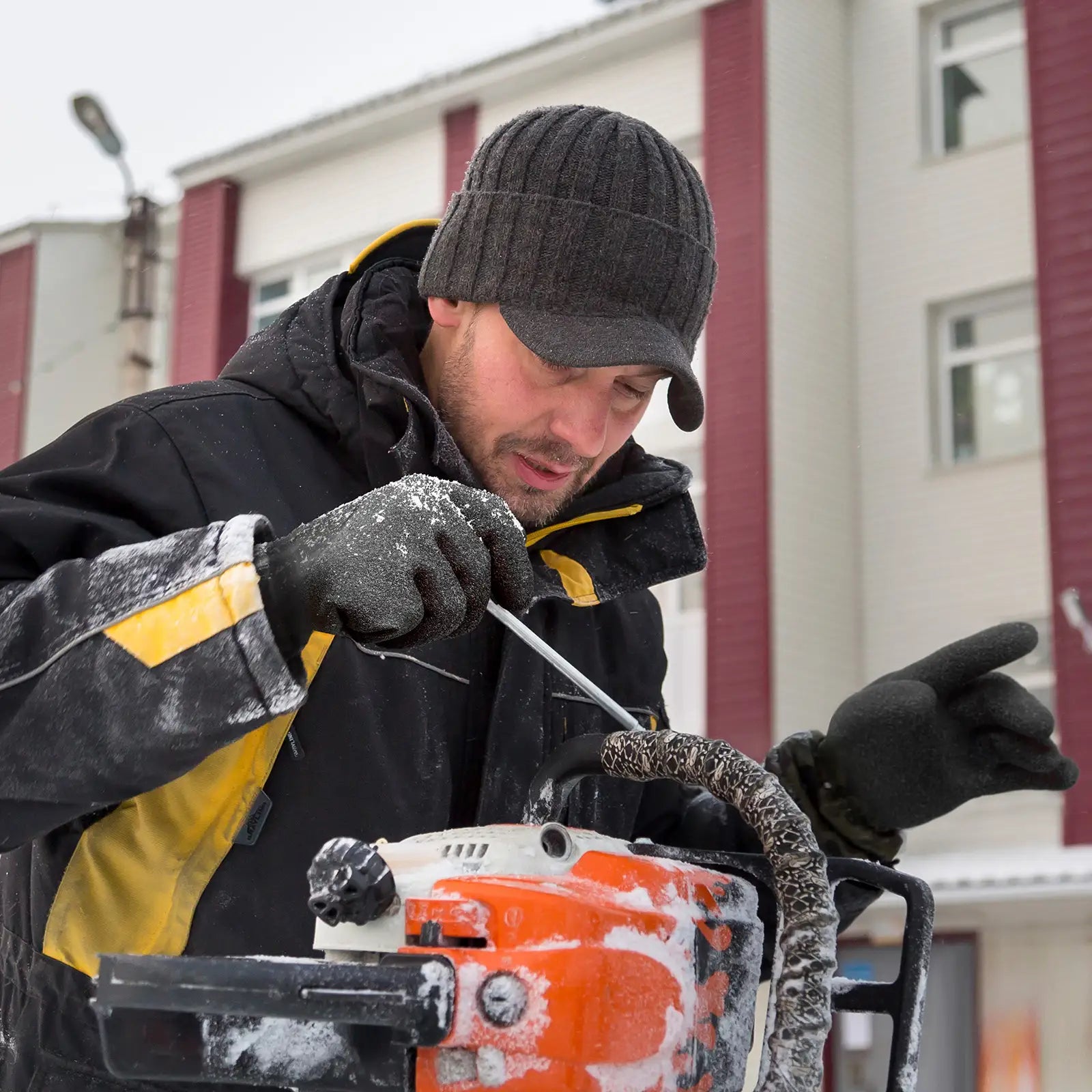 KG140 Waterproof Thermal Work Gloves with Double Dipped Latex Coated on Full Hand