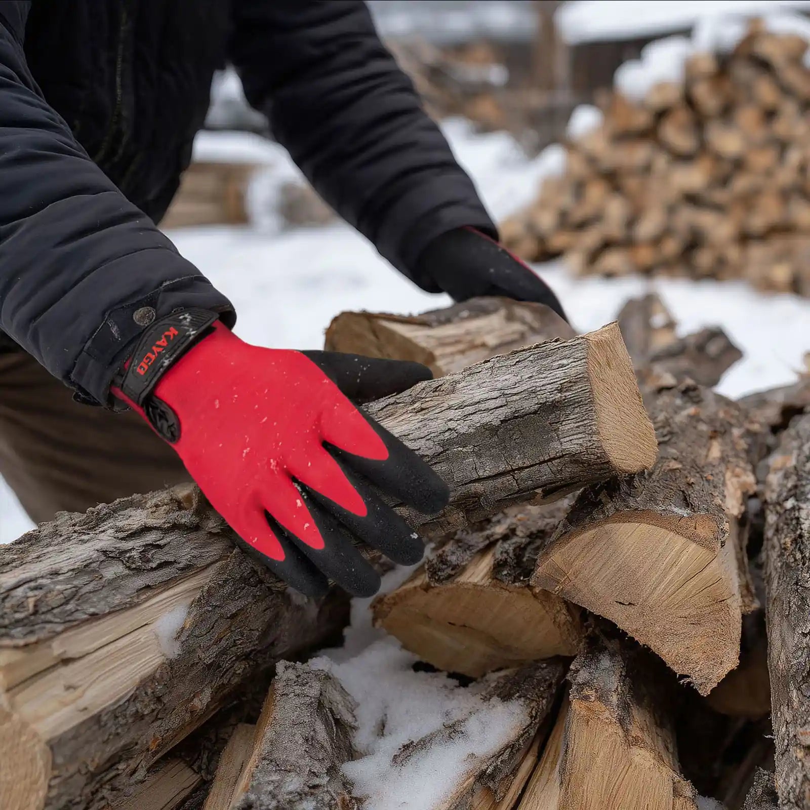 KAYGO Waterproof Winter Work Gloves Thermal Insulated Cold Weather Freezer Outdoor KG145