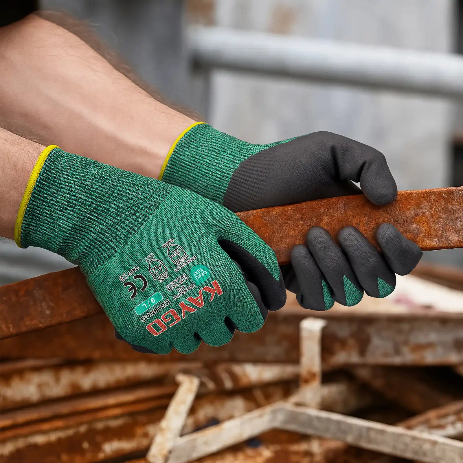 KG18N Seamless Knit Nylon Work Gloves with Microfoam Nitrile Coated on Palm and Fingers