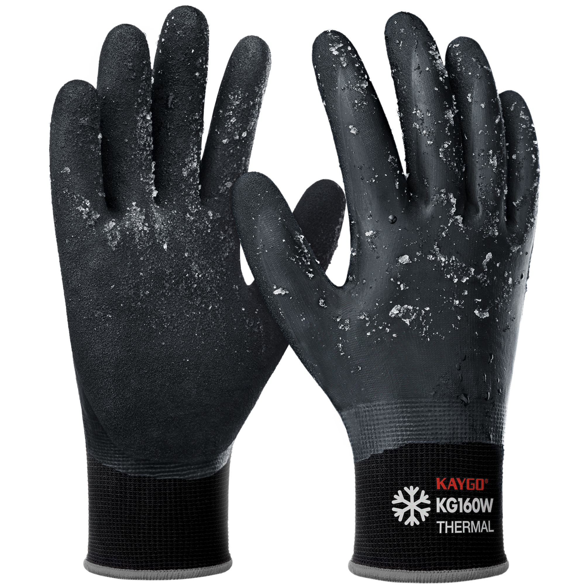 Cold Protection Work Gloves Thermal Insulated Freezer Rubber Coated Gl