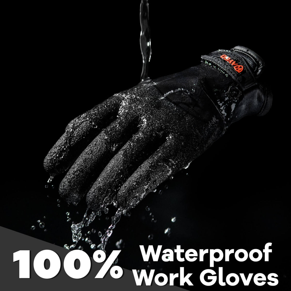 KAYGO® KG140W Waterproof Thermal Work Gloves with Double Dipped Latex ...