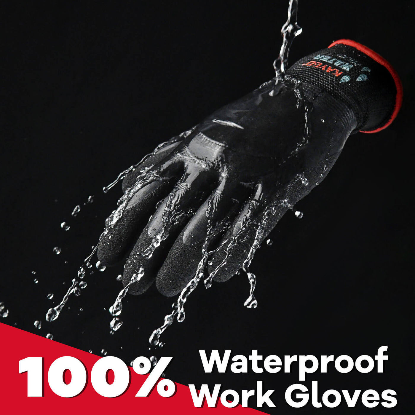 KAYGO® KG150 Waterproof Work Gloves with Rubber Coated