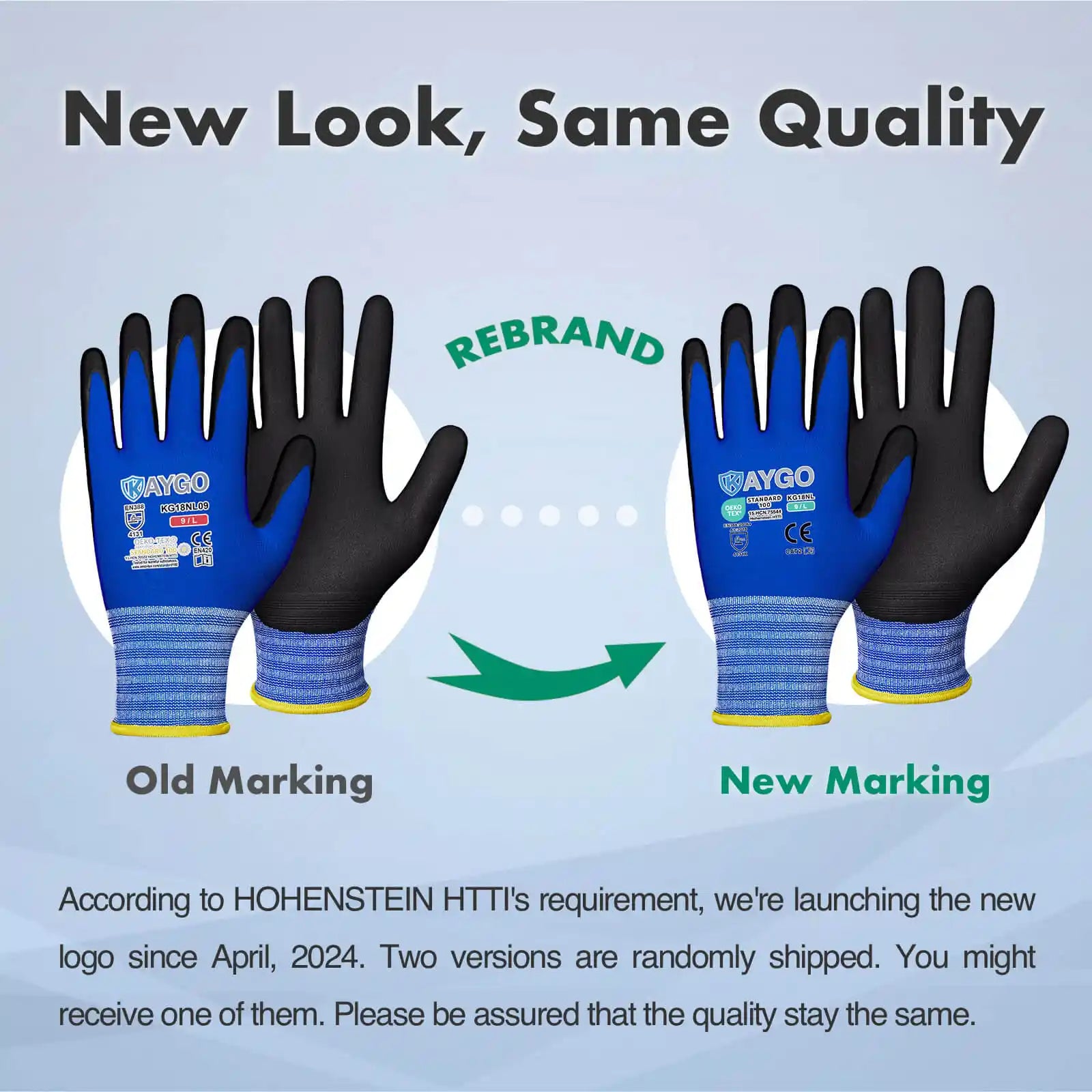 KG18N Seamless Knit Nylon Work Gloves with Microfoam Nitrile Coated on Palm and Fingers 6Pairs/12Pairs Pack