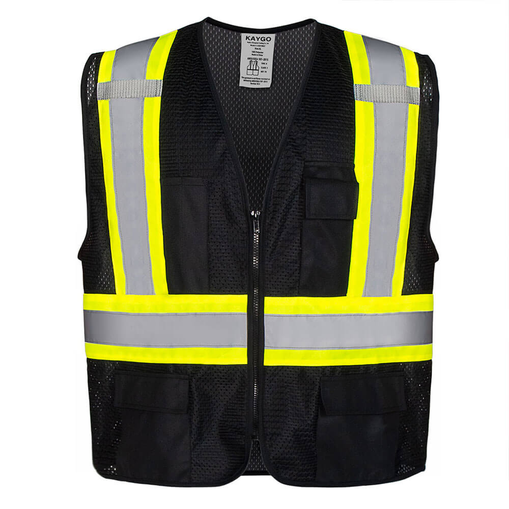 ANSI Type R Class 2 Reflective Vest with Pockets and Zipper